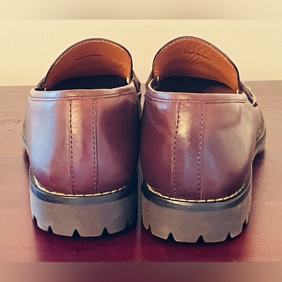 Cole Haan Daryl Penny Loafers Women’s 9AA Brown Leather Lug Sole Autumn D22817 - Picture 6 of 13